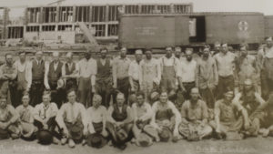 History of the Southwest Pipe Trades union workers on a job site