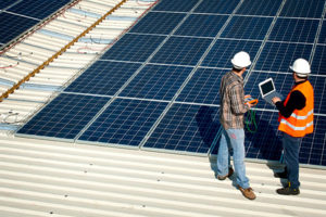 Solar Panels Provide Renewable Green Energy